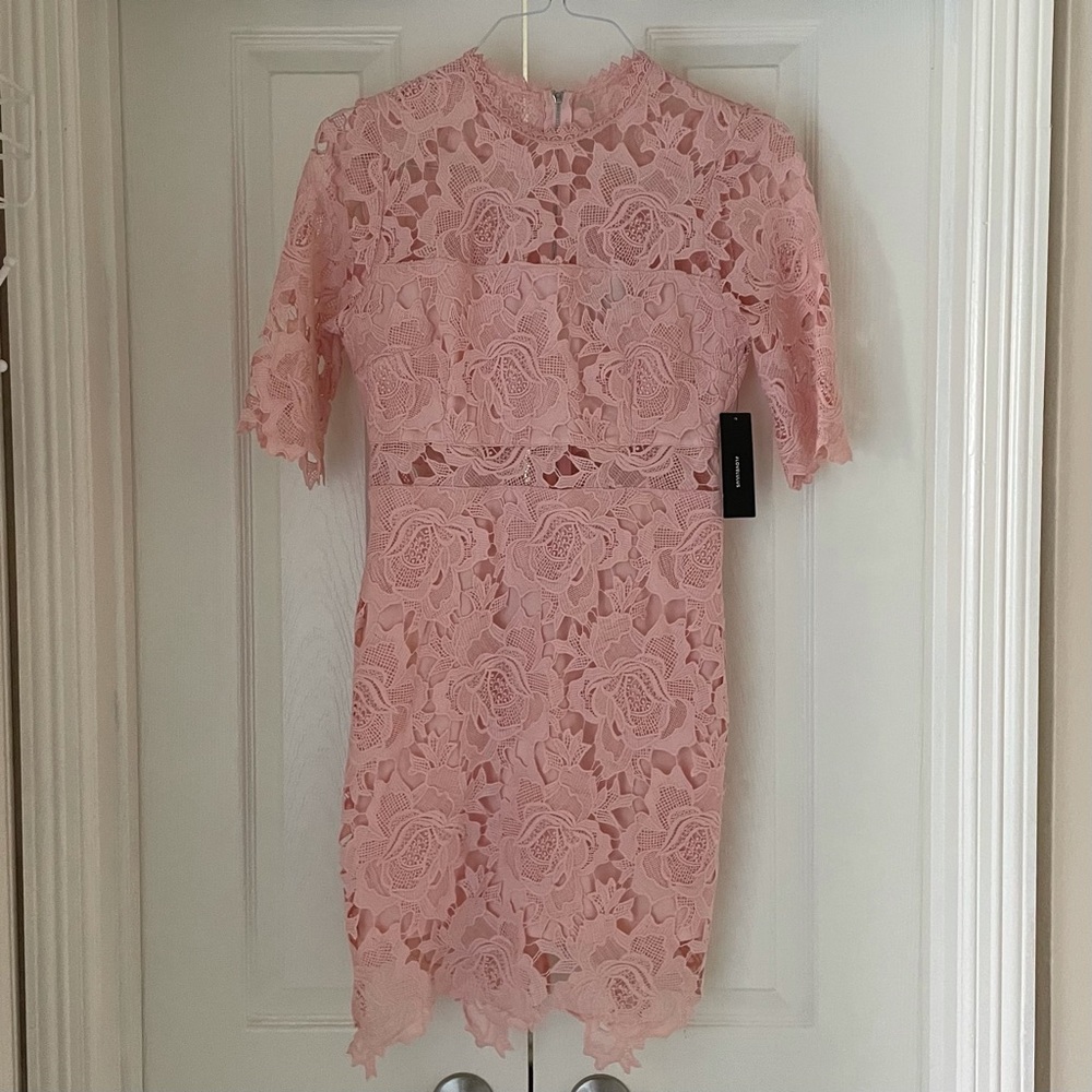 NWT Lulus Solid Pastel Pink Dress w/ Cut Outs Size M